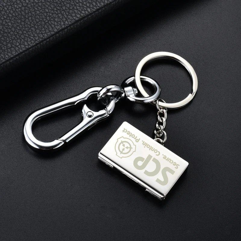 Scp Special Containment Procedures Computer Model Zinc Alloy Pendant Keychain Car Decoration for Enthusiasts of Mysticism Gifts