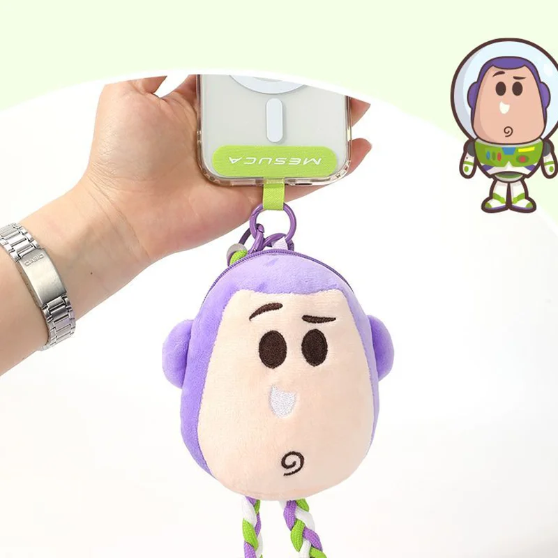 Kawaii Toy Story Disney Buzz Lightyear Plush Shoulder Bag Cute Phone Rope Series Cartoon Anime Plush Wallet Holiday Gift