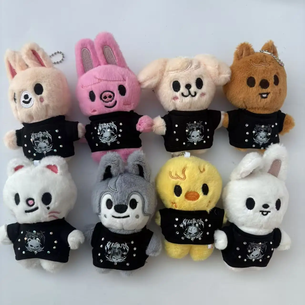 

Stray Kids Plush Keychain Dominate Concert Evil Skzoo Combination Printed Clothes Plush Doll SKZ Bangchan Felix HAN Fan Gift