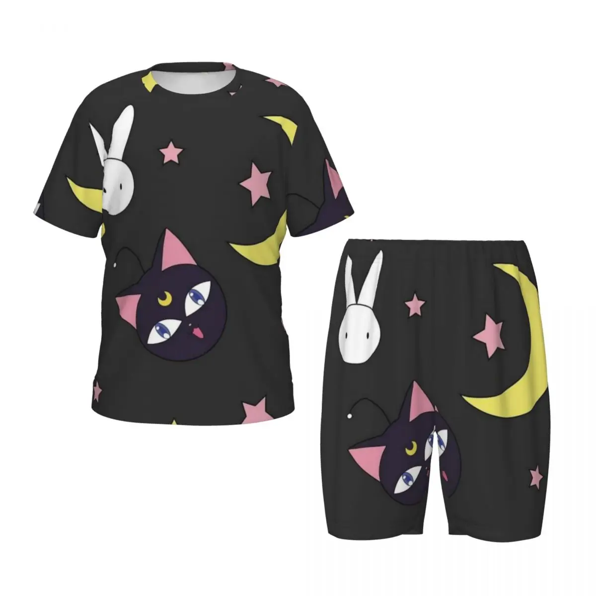 Zestaw piżam dla chłopców i dziewczynek Sailor Moon Down Tops and Shorts Piżama 2-częściowa Piżama Bielizna nocna Odzież codzienna