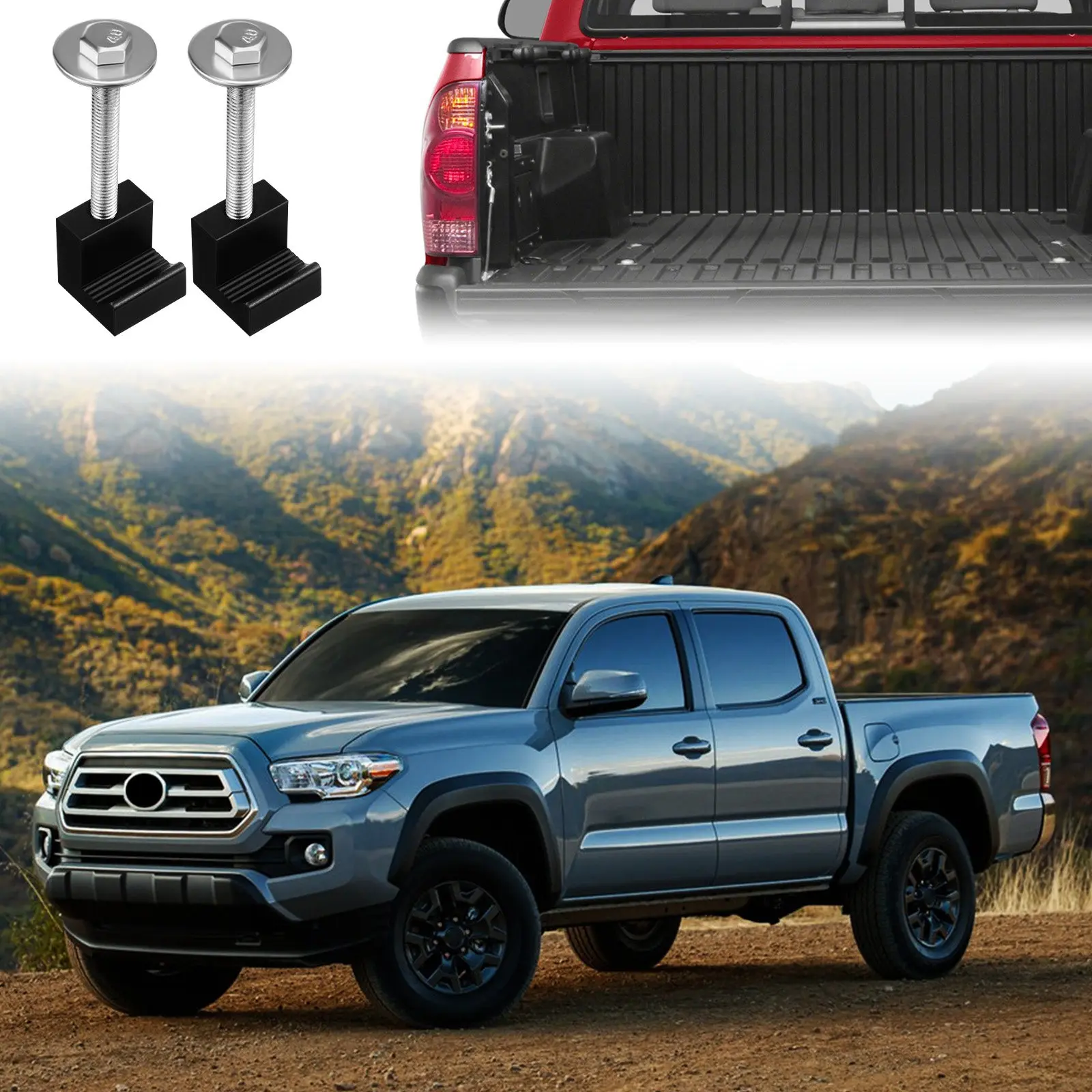 4 Pcs Truck Accessories Corner Clamps Cabinet Installation Mounting Pipe Hooks