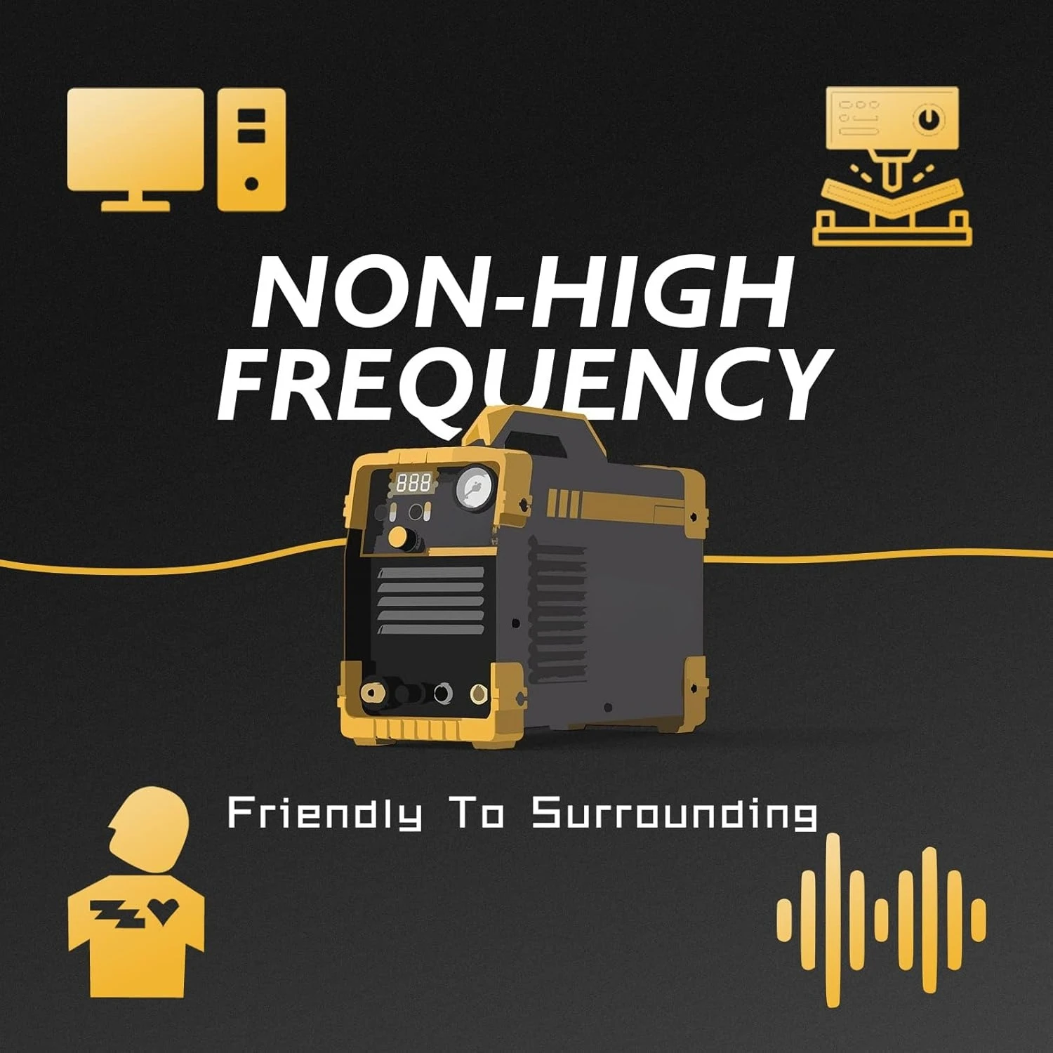 50A Non High Frequency Plasma Cutter Non-Touch Pilot ARC 110/220V Dual Voltage Cutting Machine 1/2