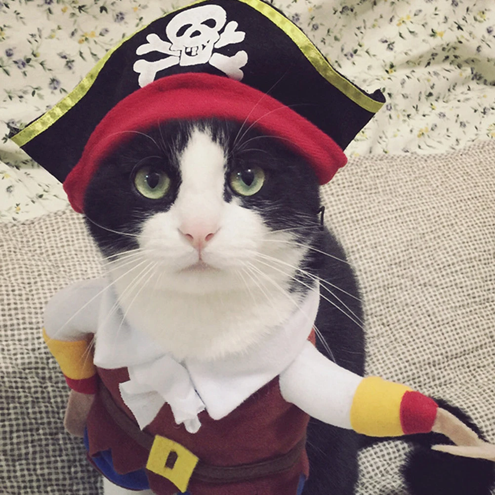 

Halloween Pet Costume Dog Pirate Clothes for Puppy Supplies Costumes Brown Custom