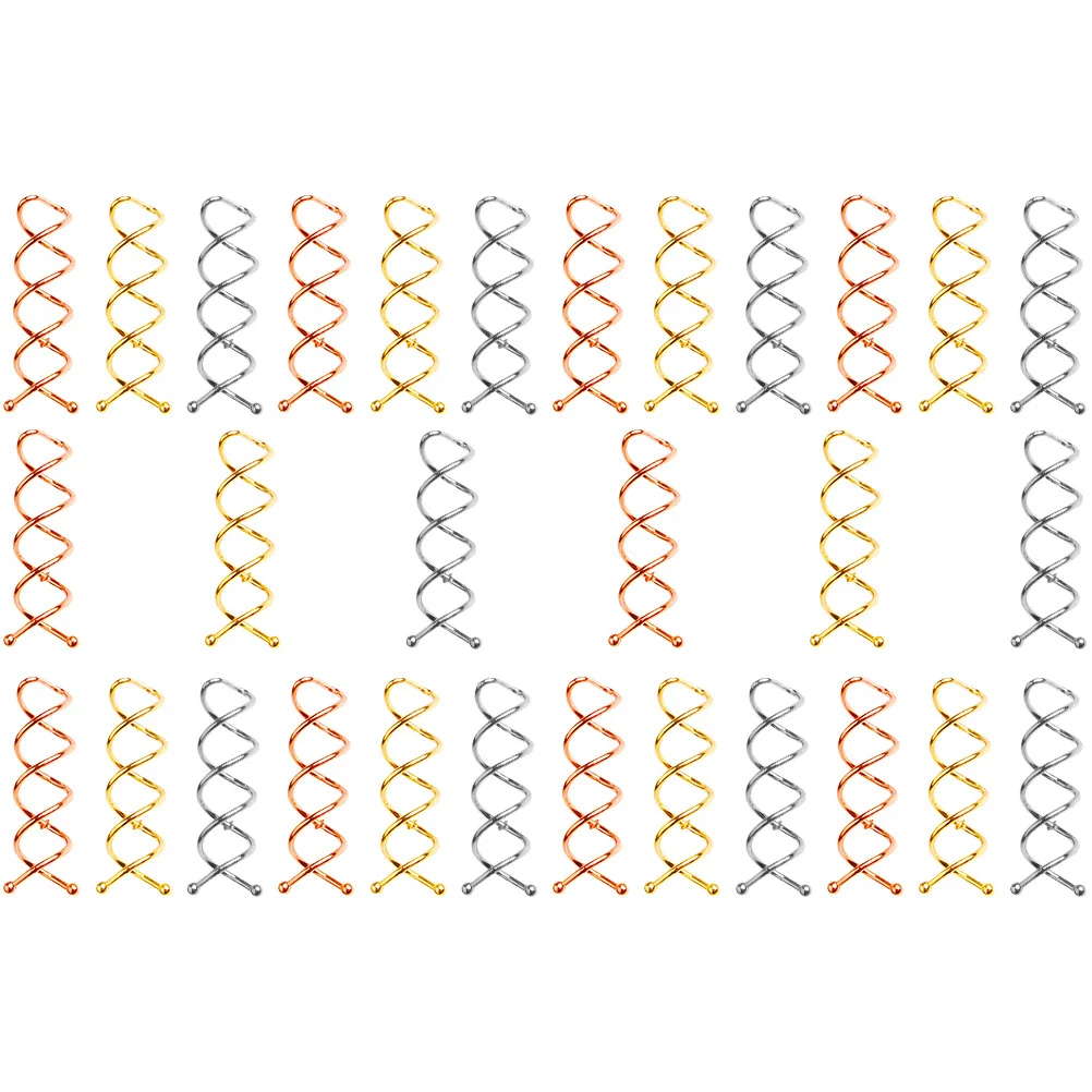 

30Pcs Spiral Bun Pin Clip Hair Bun Maker Tool No Damage Hold Firm for Daily Wedding Party Yoga Hair Styling Accessories