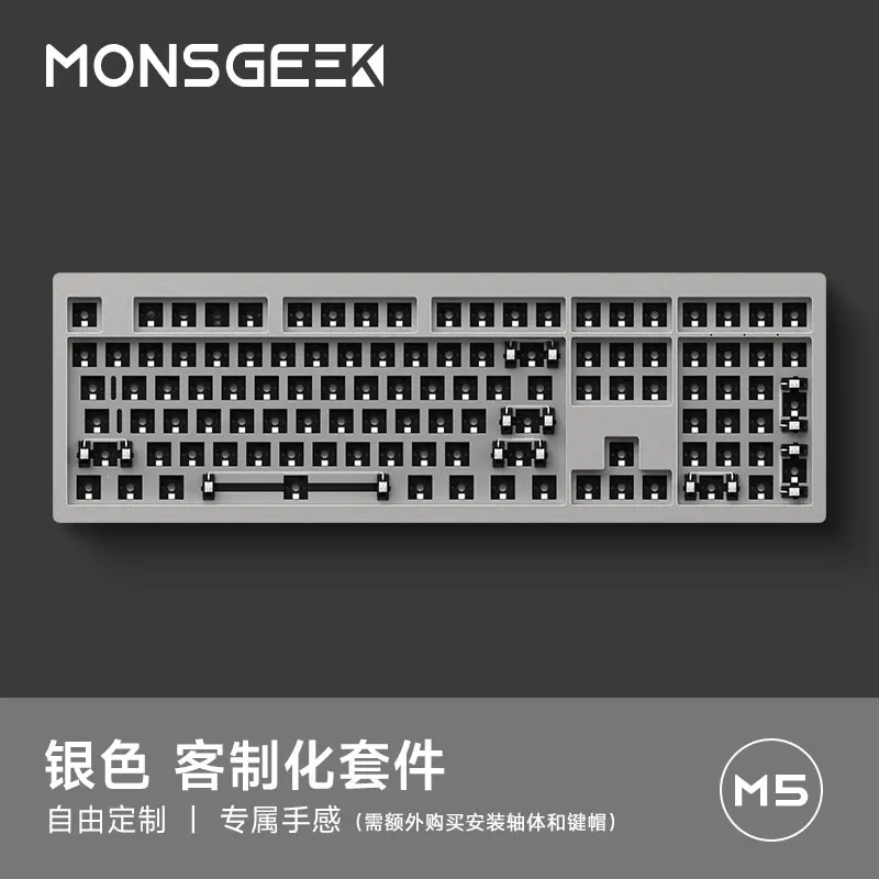 Imagem -02 - Monsgeek-kit Teclado Gamer Mecânica M5w 108key 3mode Usb 2.4g Bluetooth sem Fio Hot Swap Kit Teclado Personalizado