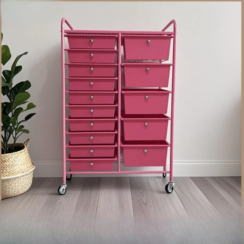 Cart Multi-layer Plastic Drawer Storage Cart Universal Wheel Mobile Shelf