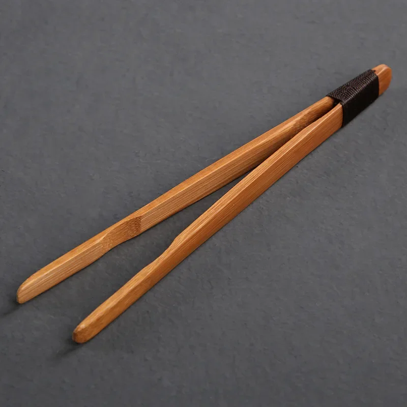 Pu 'er Curved Bamboo ChaGa Tea Cup Clip Chinese Kung Fu Tea Bamboo Parts Can Be Made with LOGO Tea Set