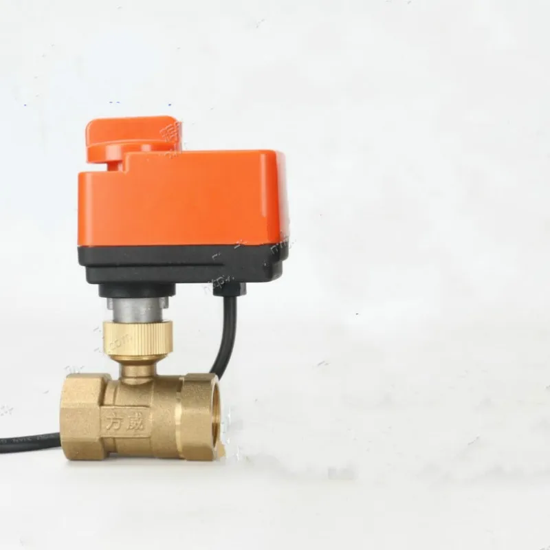 DN15-DN50 2-Way Brass Electric Motorized Ball Valve AC110-220V DC9-30V 2 Wire Normally Open/Closed Actuator Valve