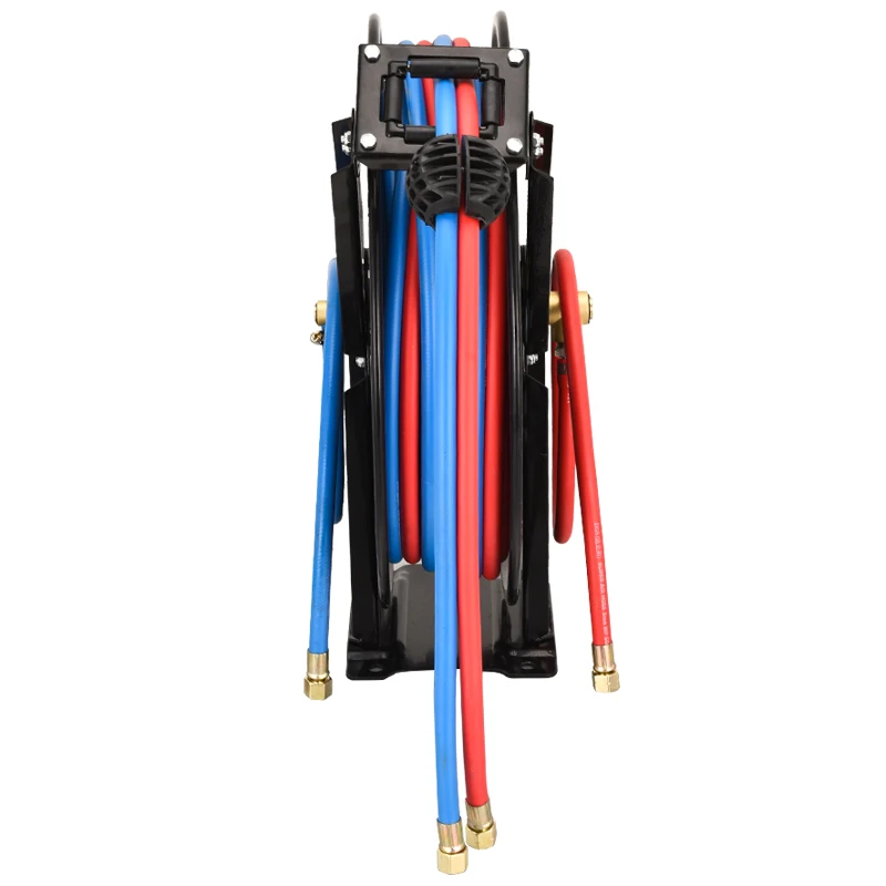 بكرة الأنابيب التليسكوبية الأوتوماتيكية طبلة الأسيتيلين الأكسجين قطع لحام الأكسجين الموازي ذراع مزدوج طبل أنبوب مزدوج 8 مللي متر 20 متر #4