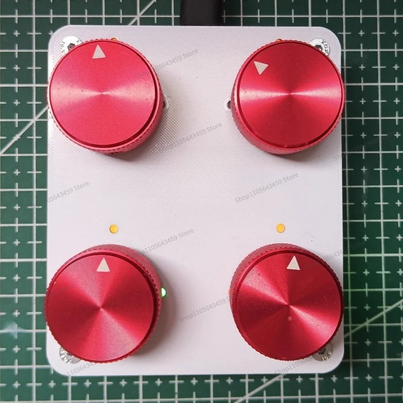 For 4 knob knobs, custom CC information volume, USB-C interface, music host, software MIDI controller