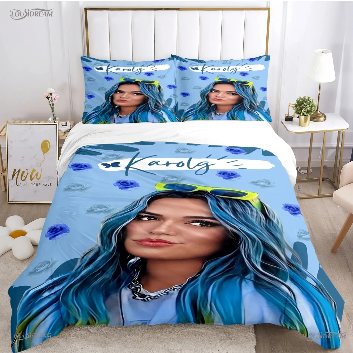 Sexy Karol G Singer All Season Duvet Cover Comforter Bedding set Soft Quilt Cover and Pillowcases Teens SingleDoubleQueenKing