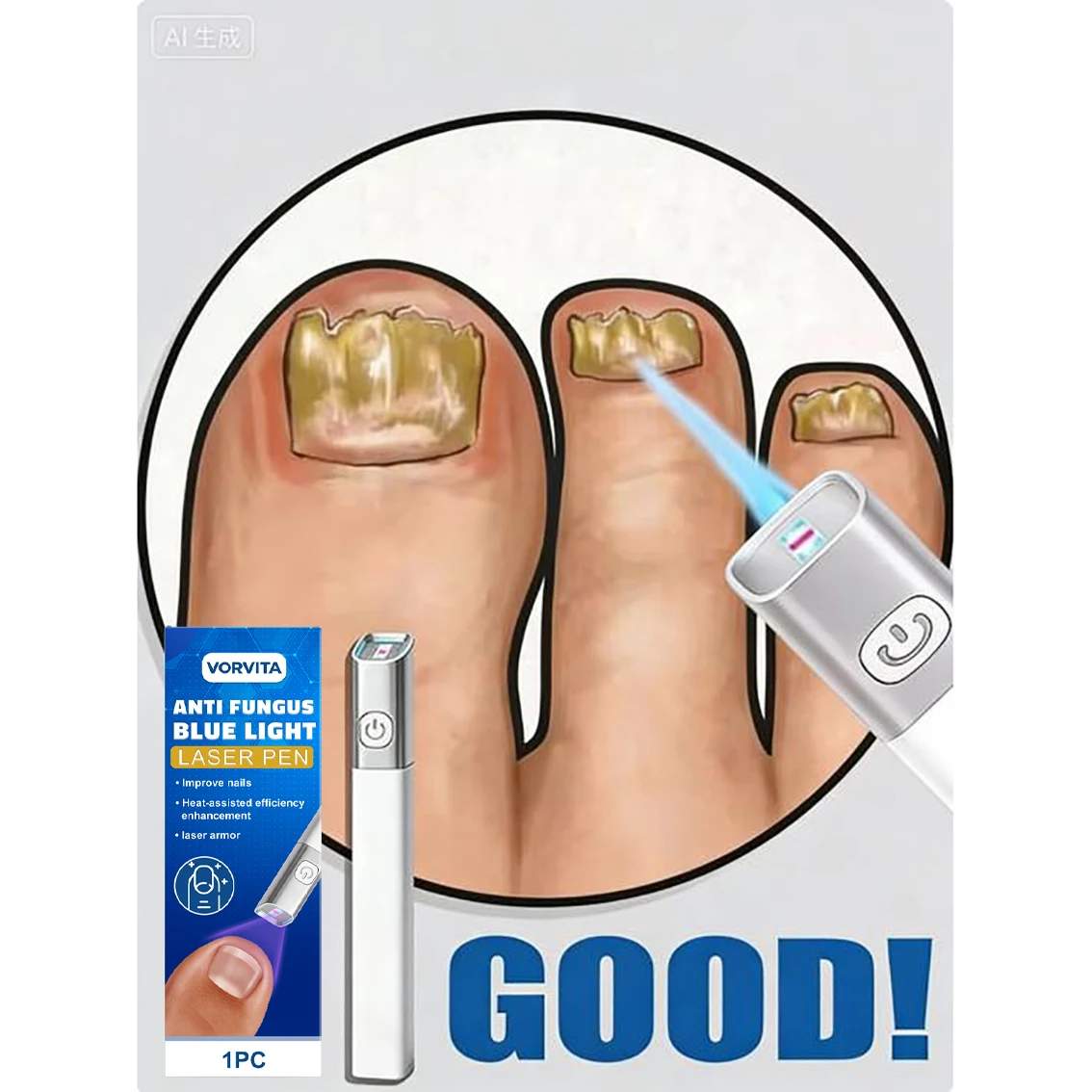 Toenail Fungus Treatment & Fingernail Repair Device 2026 | Nail Fungus Oil Onychomycosis Care | Waterproof Fungus Patches Ingrow