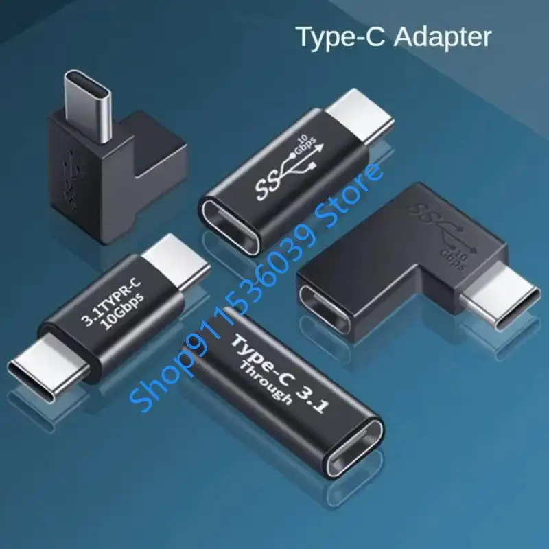 2pcs USB 3.1 Type C Adapter Converter USB C Charge Data Sync Extension USBC Female To Male Typec Connector for PC Laptop Phones