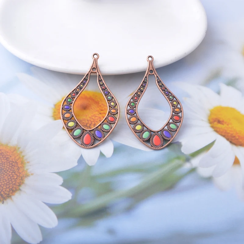 12 Stück/Set Sommerliche, leuchtend bunte Anhänger in Lebensbaum-Form, fächerförmig, fluoreszierende Farben, Schmuckherstellung, Boho-Anhänger, DIY-Ohrringe für Frauen – Detail 11