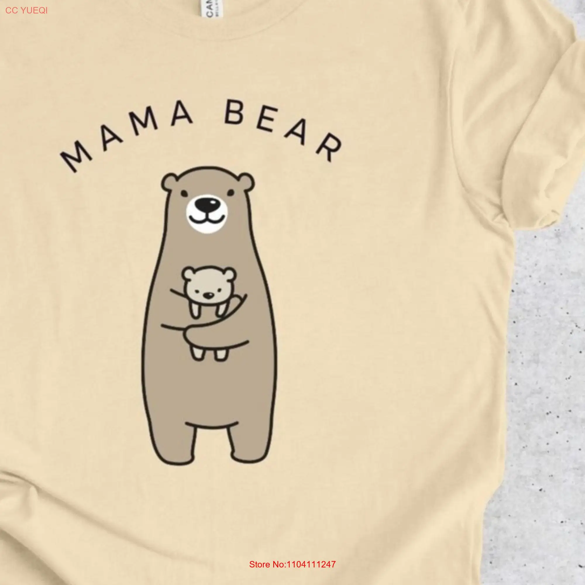 Mama bear t shirt mommy gift for moms cute mother mom mothers day tee and baby long or short sleeves