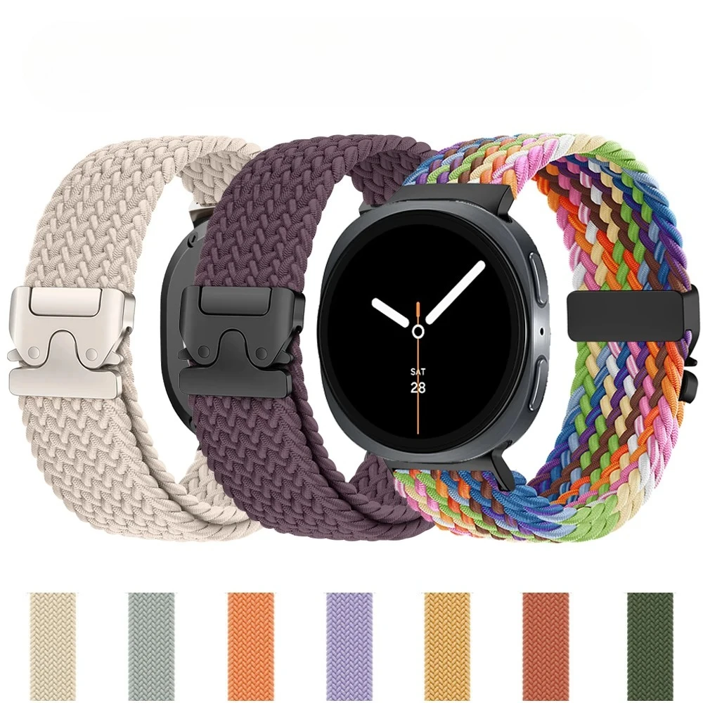 الأشرطة المضفر لساعة جالاكسي 8/8 الكلاسيكية 46 مللي متر 44 مللي متر 40 مللي متر المظلة استبدال حزام الرياضة سوار كوريا غالاكسي watch8 الفرقة #1