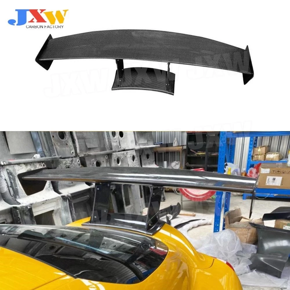 

Carbon Fiber V Style Rear Trunk Boot Spoiler Lip Wings For Toyota Supra GR A90 A91 2019 2020 + Rear Trunk Duck Spoiler Wing FRP