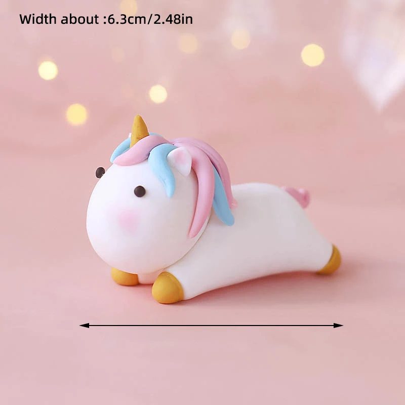 Unicorn Cake Topper Girl\'s Birthday Party Decorations Colorful Rainbow Kids One Year Party Supplies Baby Shower Decor Gir 16th