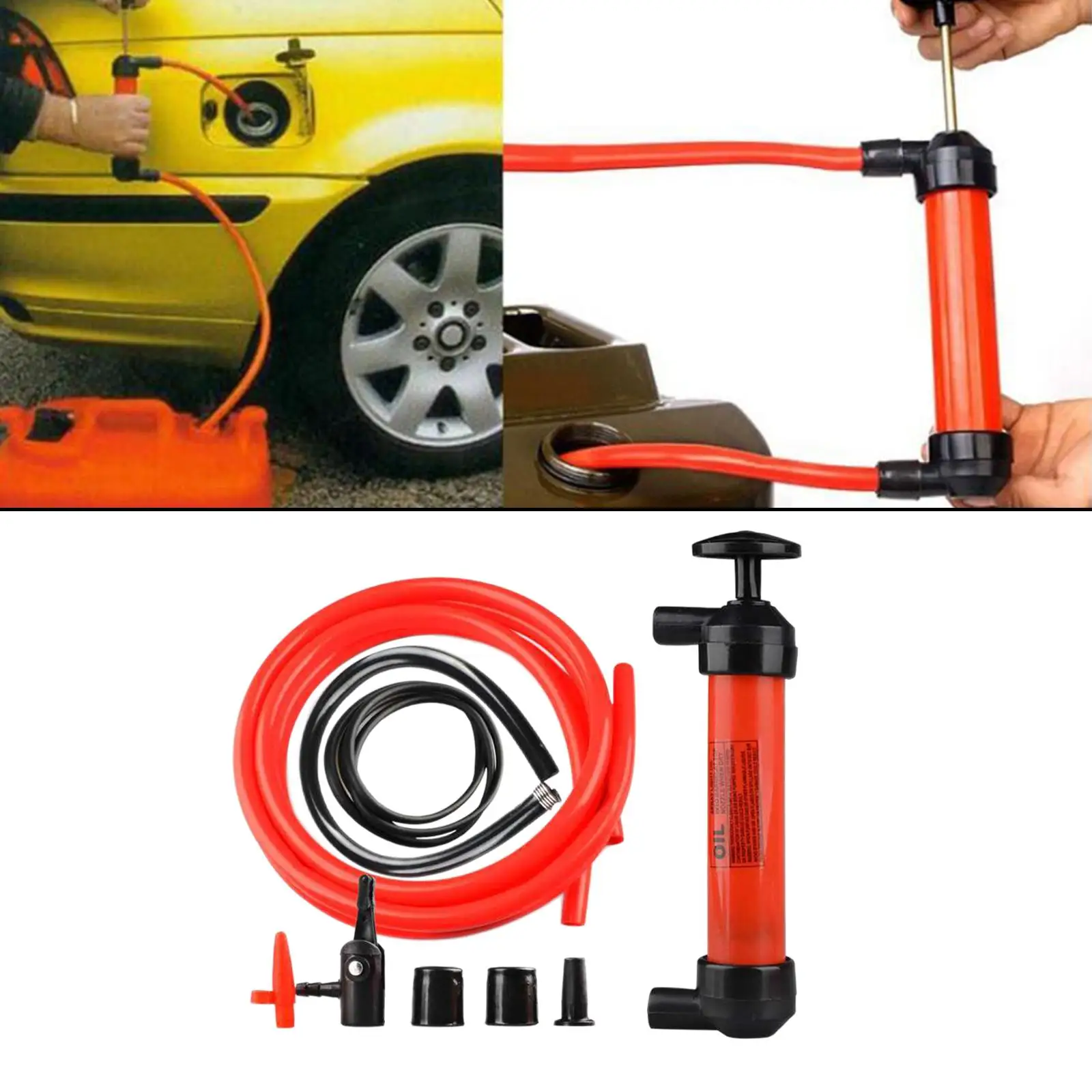 

Siphon Fuel Transfer Pump Fuel Extractor Suction Tool Lightweight for Gasoline