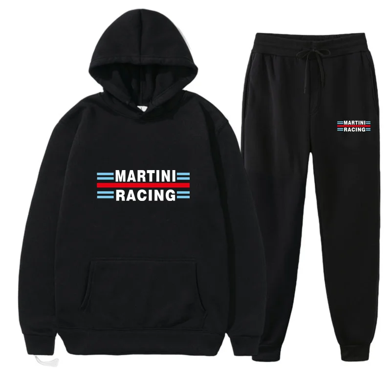 

2024 New Martini Racing Men's Set Leisure Jogging Set Outdoor Fitness Men's Hoodie and Pants Set High Quality New Men's Set