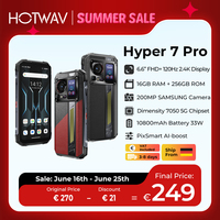 [Ship from DE] HOTWAV Hyper 7 Pro 5G Rugged Phone 200MP Android 14 6.6'' 120Hz Smartphone 36(16+20)GB 256GB 10800mAh Cell Phone