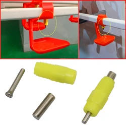 360 Degree Sprout Yellow Square Tube Steel Column Chicken Waterer 1/8