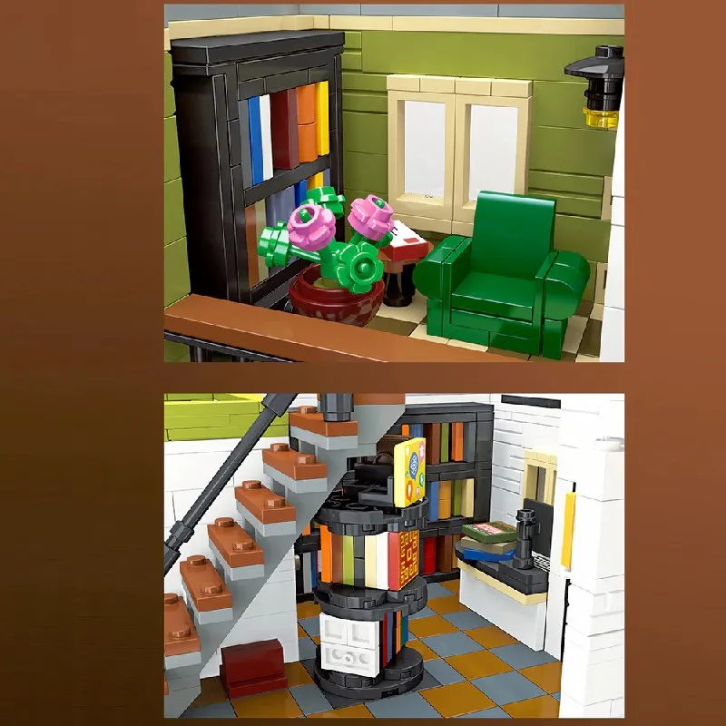 3621 قطعة مكتب مقلوب بناء المنزل مجموعات مدينة عرض الشارع نموذج التكنولوجيا وحدات بنة التجمع أطقم منمذجة هدية #4