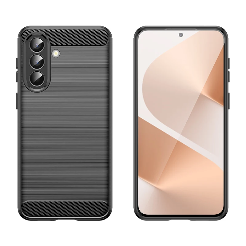 Soft Carbon Fiber Case for Samsung Galaxy A57 5G Shockproof Phone Cover for samsung a57 Brushed Texture Cases