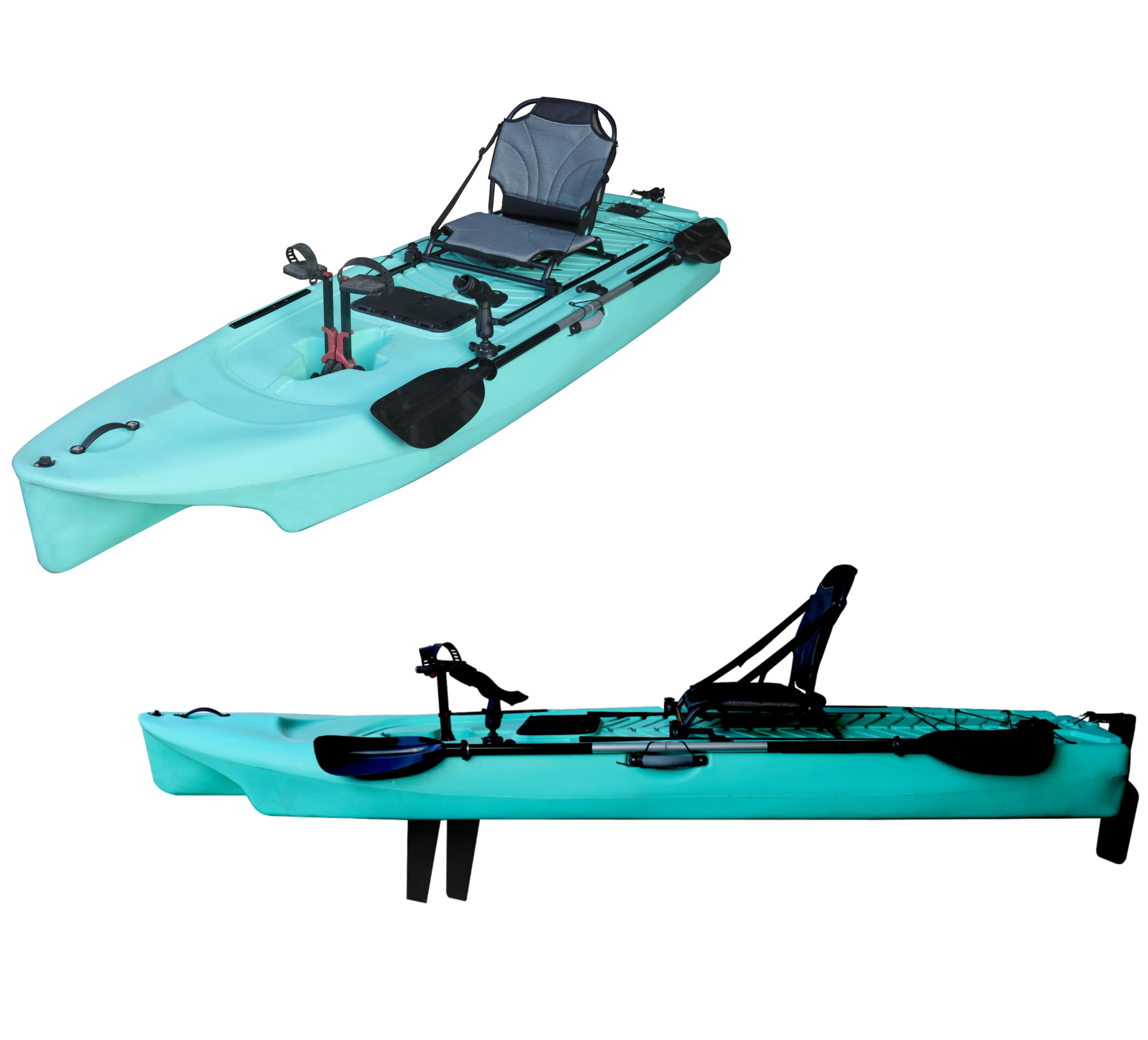 Seat Adjustable Maneuverability Speed Single Rack Fishing Drive Foot Pedal Drive Kayak