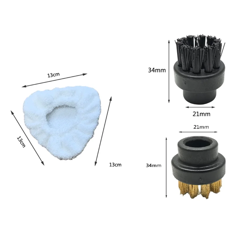 مجموعة فرشاة تنظيف بالبخار A98G بونيه مثلث صغير لـ Dupray-للأرضيات الصلبة والبلاط والجص