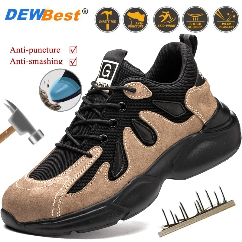 

Anti-smashing and anti-piercing safety shoes wear-resistant non-slip work shoes four seasons breathable protective shoes