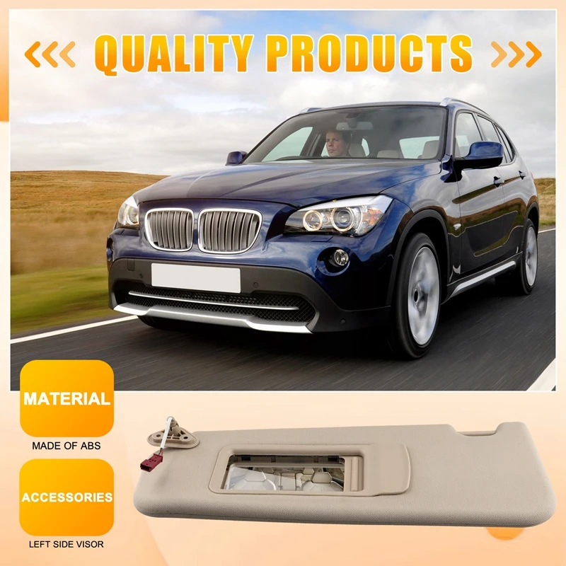 Beige Car Front Sun Visors For BMW 3 SERIES E90 E91 X1 E84