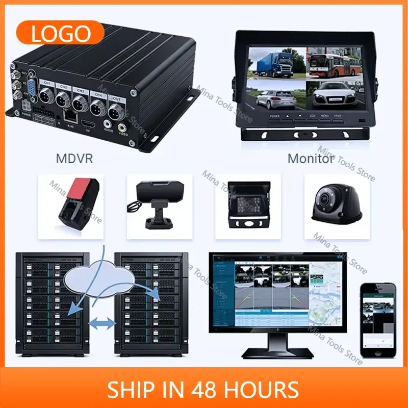 ST9824-AI 4CH AI MDVR with ADAS/DMS/BSD H.264 1TB SD 4TB HDD 4G/WiFi/ Optional Fleet Management for