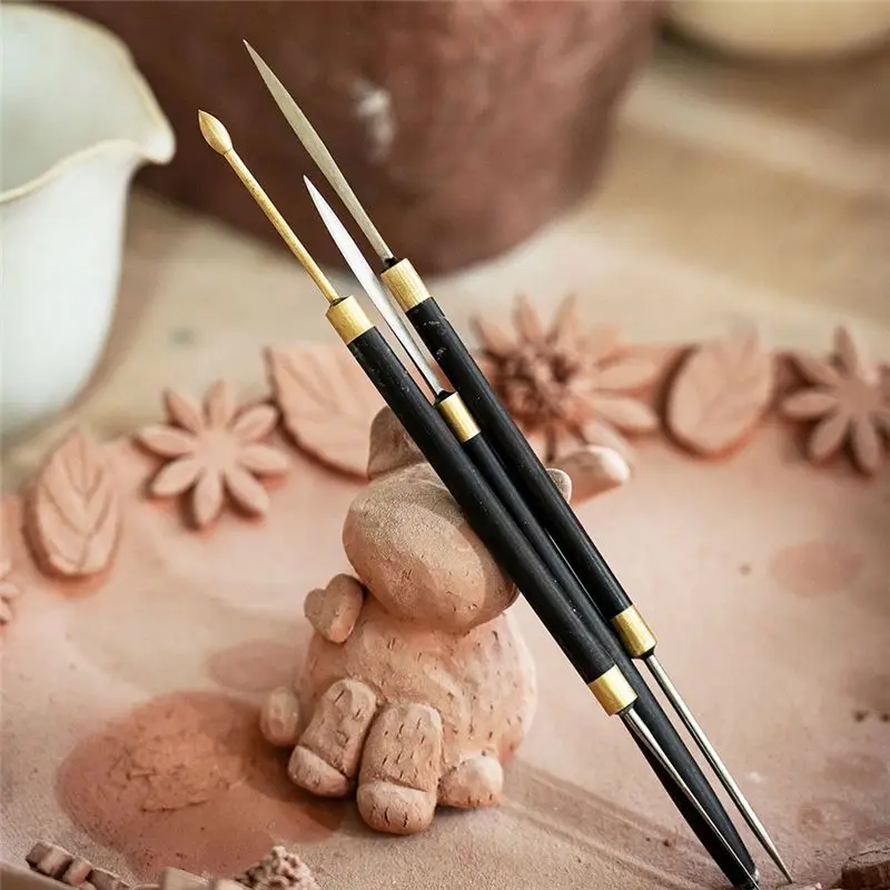 SEWS-Pottery Tool Ceramics Punching Hole Cutter Knife Shaping Trimming Detail Work For Pot Spouts Clay Sculpting