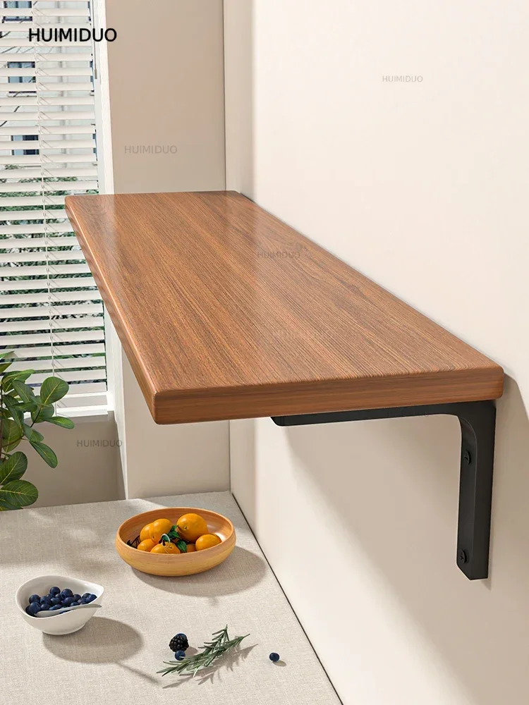Wall shelf wall one-word board wall paint-free board     shelf wooden board baffle suspended shelf
