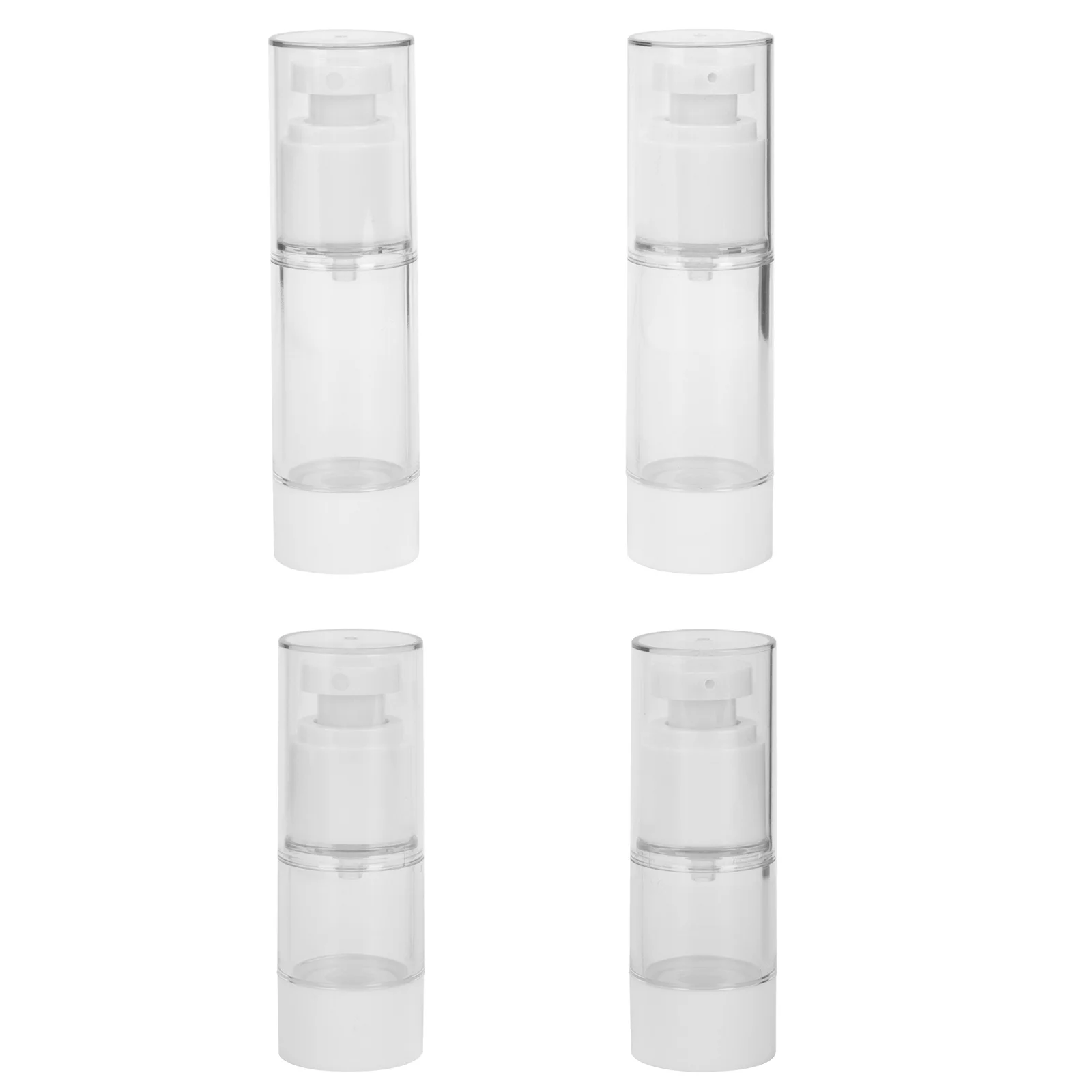 

4Pcs Plastic Cosmetics Sub Bottle Portable Refillable Spray Bottle for Makeup Shampoo Body Wash Travel Essentials
