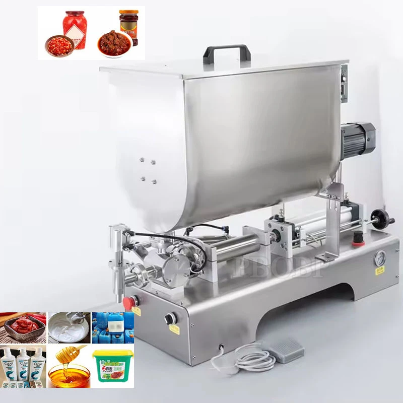 PBOBP Horizontal Single Nozzle Automatic Oyster Sauce Mixing And Filling Machine For Tomato Sauce