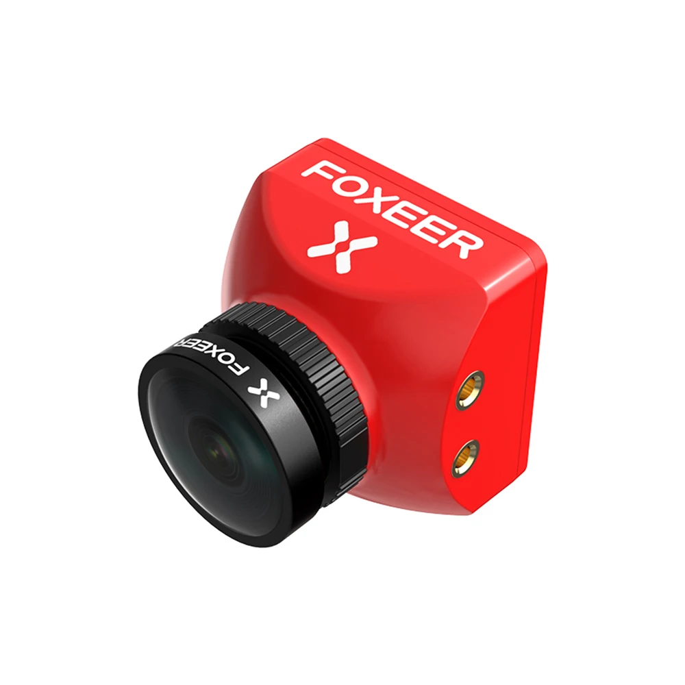 Foxeer Micro Mini Câmera FPV, baixa latência, baixo ruído, câmera noturna, 1200TVL, 0.00001Lux, 2.1mm, PAL, NTSC para RC Racing Drone, 3