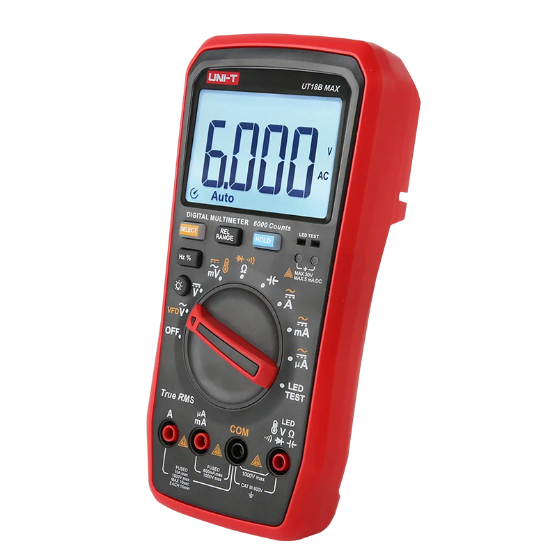UNI-T True RMS Multimeter UT15B MAX UT17B MAX UT18B MAX AC DC Voltage Meter Capacitor Tester True RMS Electric Multi Meter