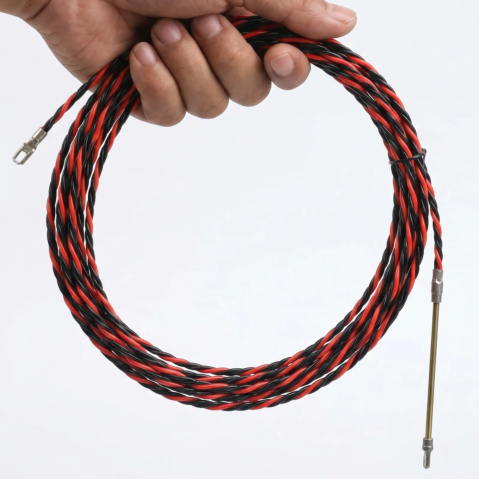 Fiberglass Cable Puller Fish Tape Wire Puller Electrician Threading Device Electrical Wire Guide Tool Push Duct Snake Rodder Kit