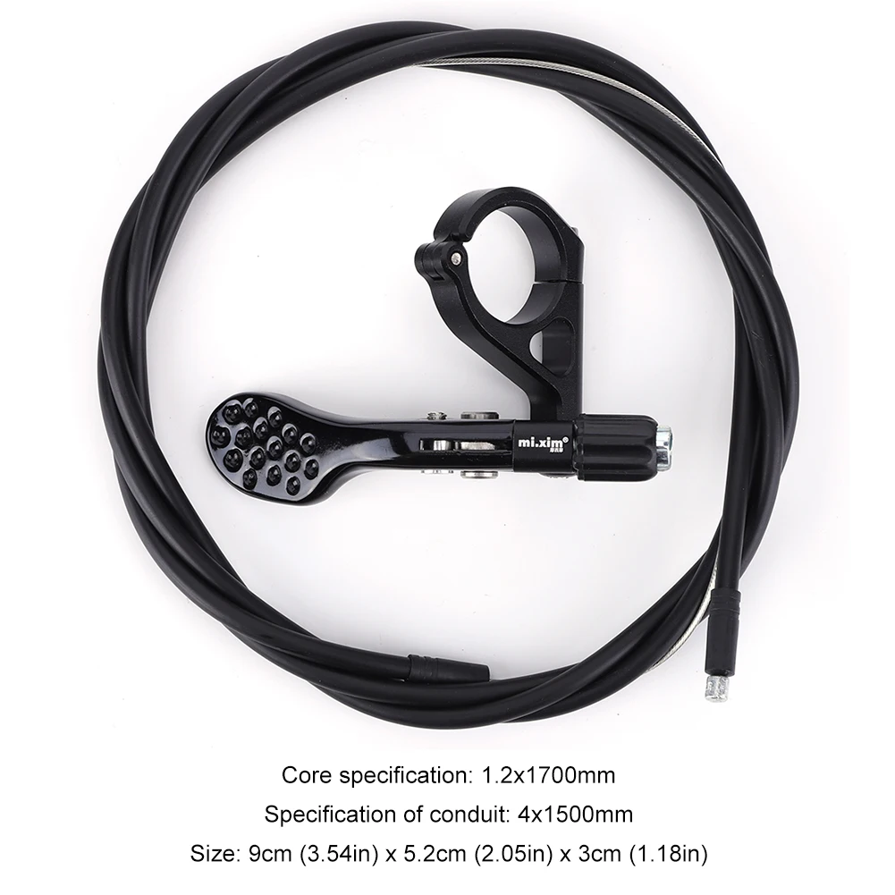 Bicycle Dropper Seatpost Remote Wire Control Adjustable Bike Seat Tube Switch for External Internal Routing Droppers