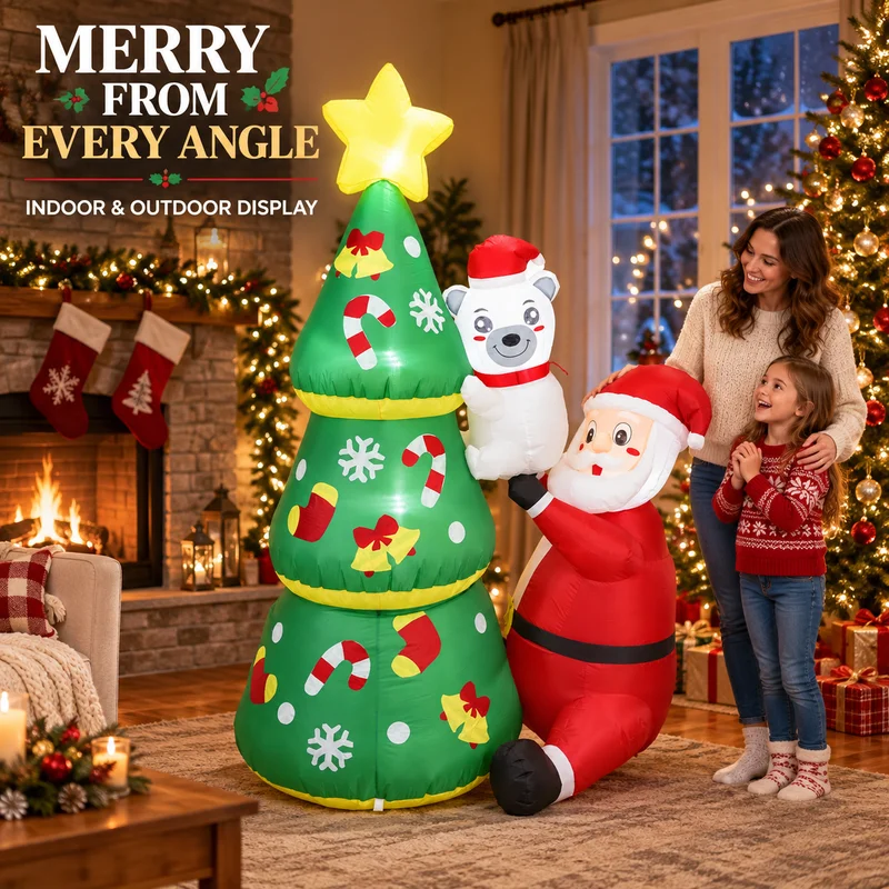 Père Noël gonflable de 1,80 m, - Kids Yard Toys avis et prix