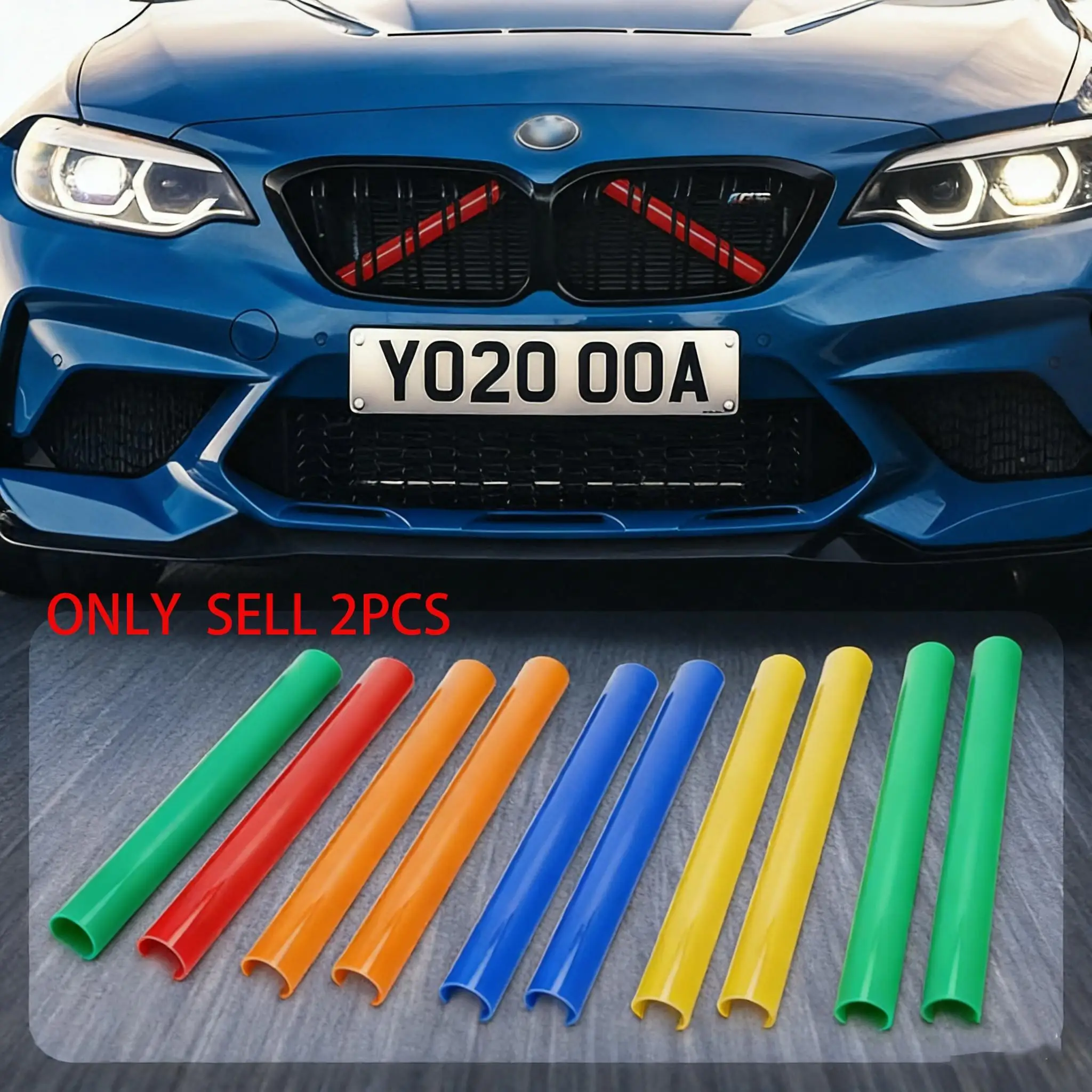 Bmw Grille Water Tank Protection Bar, Sporty Design, Durable Material, Front Grille Insert Trim Cover Suitable for Bmw F20 F21 F22 F23 F30 F31 F32 F33 F44 F45 F46 Car Decoration Accessories