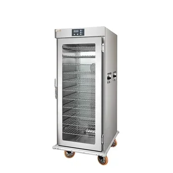 Fermentation Cabinet Food Holding Cabinet 201/304 Commercial Thermal Dining Car with Glass Door Commercial Proofer