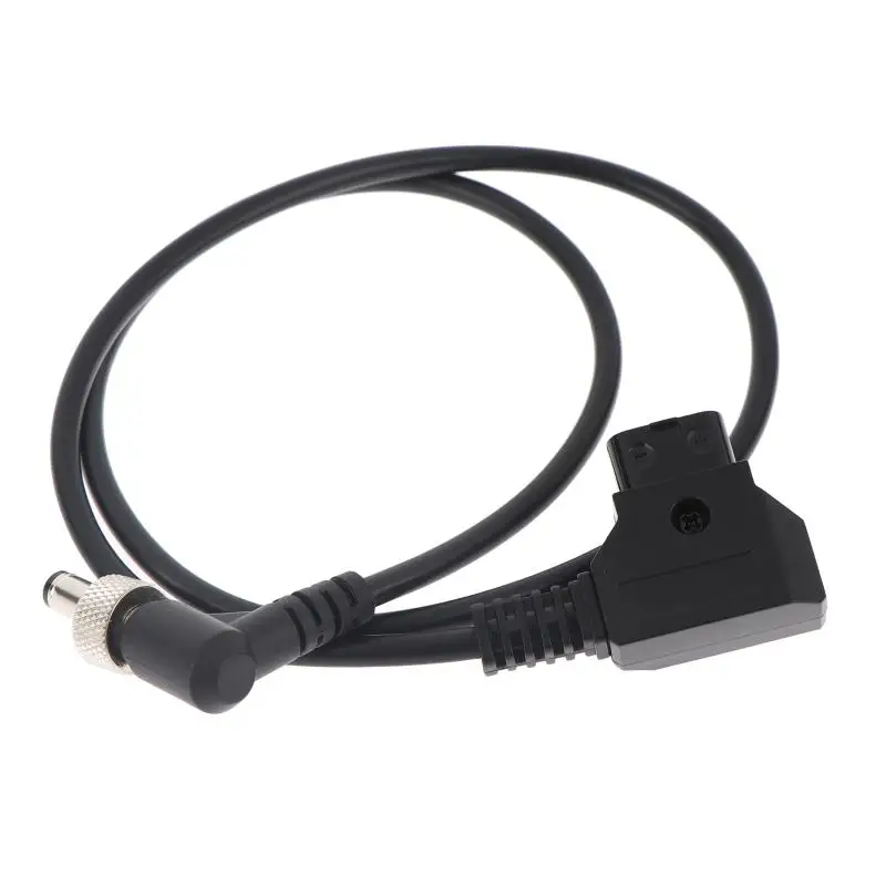 D Tap to Locking DC Power Cable Right Angle 90 Degree Secure Contact for Video Assist Monitors Against Accidental Disconnection