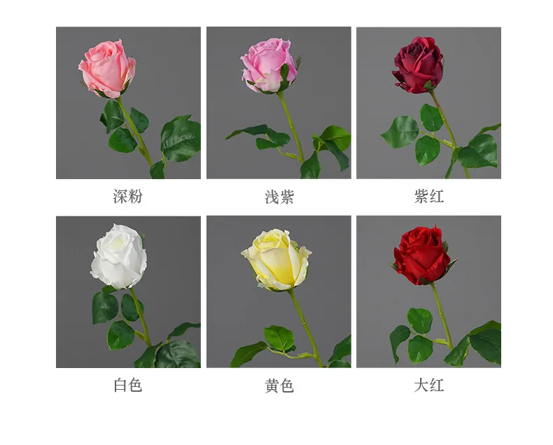 5 Stück Künstliche Feuchtigkeitsspendende Rosen Hochzeitsdekoration Echt Aussehende Blumen Brautstrauß Heim-Party Tischdekoration Realistische Rosenblumen – Detail 3