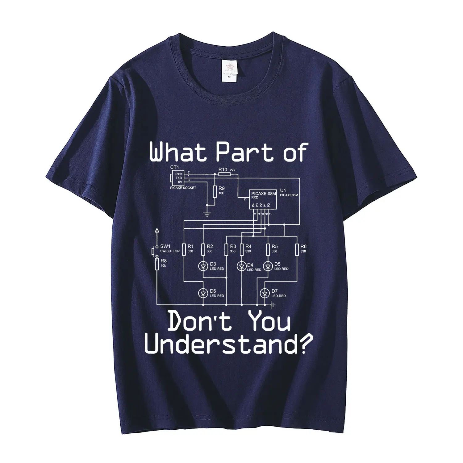 الرجال مضحك كهربائي تي شيرت الأسلاك الكهربائية الرسم البياني الزوج أبي Aift تي شيرت موضة عادية تي شيرتات قصيرة الاكمام للجنسين #5