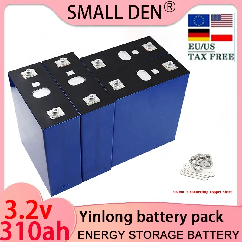 3.2V 310AH Lifepo4 battery, large capacity A-grade lithium iron phosphate battery, suitable for DIY 12V 24V golf cart RV battery