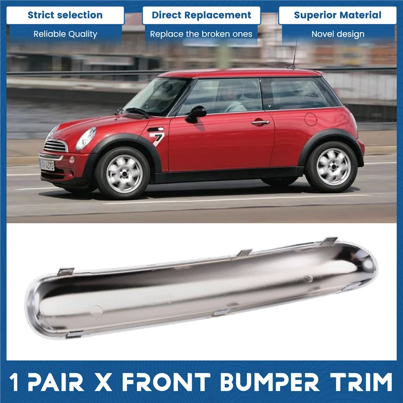 Left And Right Side Front Bumper Trim 51116800143 51116800142 For Mini Cooper R50 2001-2004