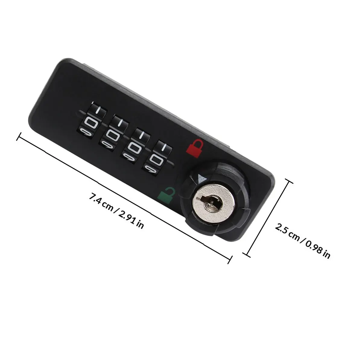 4 Digit Mechanical Digital Lock Plastic Housing Strong Construction Cabinet Drawer Locker Mailbox Toolbox Caravan Motorhome Boat